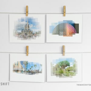 Disney World Park Icons | Set of 4 Prints • Disney art, Magic Kingdom, Disney World photograph, Disney prints, Disney gift, Disney wall art