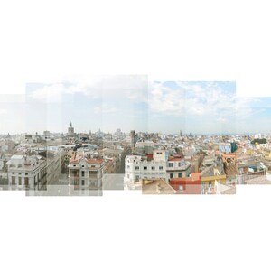 Valencia, Spain - Urban Rooftops - photograph, travel photography, panorama, Spain photograph, Valencia art, city skyline, Valencia print