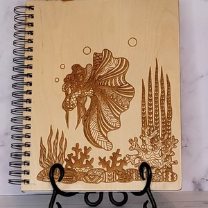 Laser Engraved Wooden Notebook/Journal/Sketchbook
