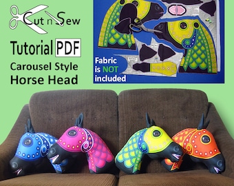 Cut n Sew Horse Head Cushion/Pillow Sewing Tutorial