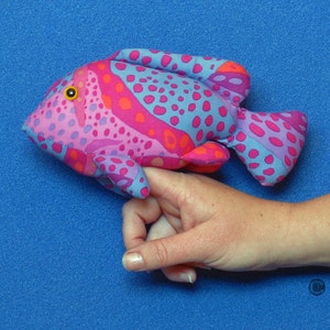 Sewing Pattern PDF FingerPocketFish3 Another Little Fishy Puppet Style Action Toy for Children Full Sized Pattern pieces & Instructions. image 4