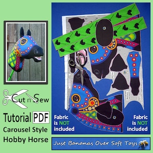 Cut n Sew Carousel Style Hobby Horse Sewing Tutorial