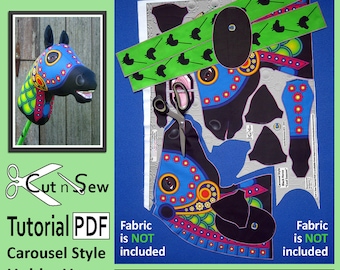 Cut n Sew Carousel Style Hobby Horse Sewing Tutorial