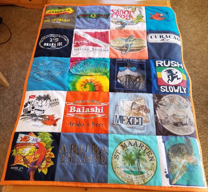 Memory Quilt Memory Blanket Memorial Blanket Keepsake Blanket Etsy