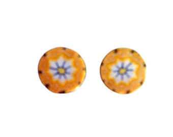 Yellow shirt button covers