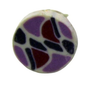 Purple summer mosaic earrings image 4