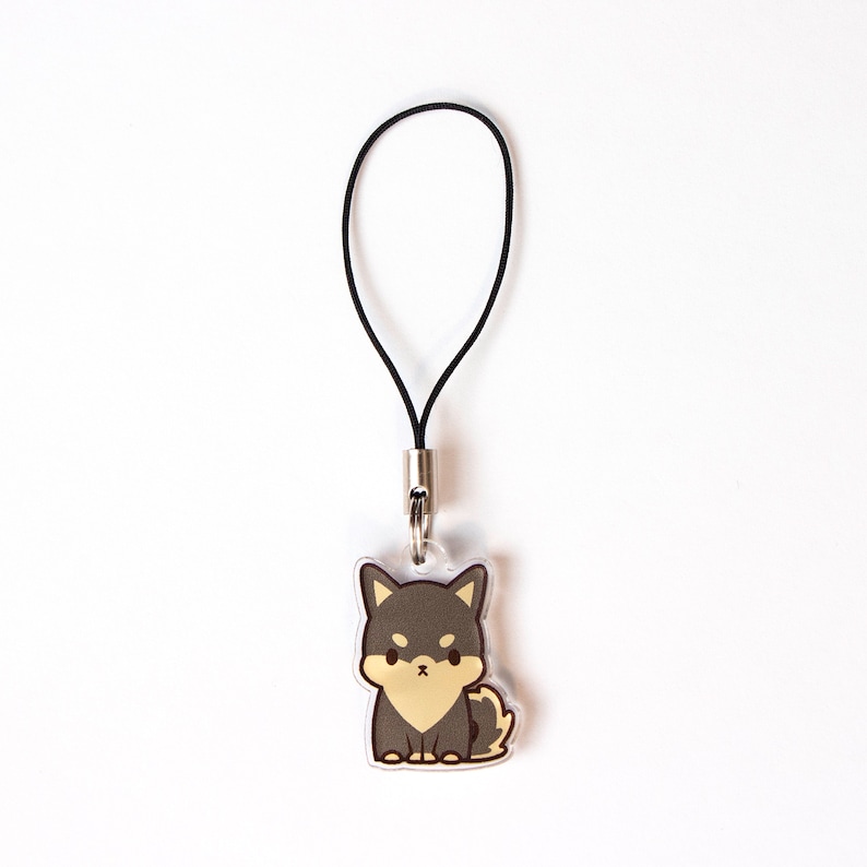 1 Inch Clear Acrylic Shiba Inu Keychain / Cell Phone Charm - Etsy