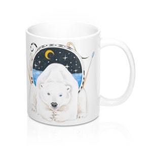 Polar Bear King Art Mug 11oz