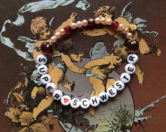 Super sister Bracelet made of beads