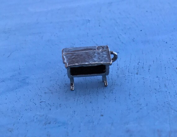 Old Antique School Desk Sterling Silver Pendant Charm Mini Etsy