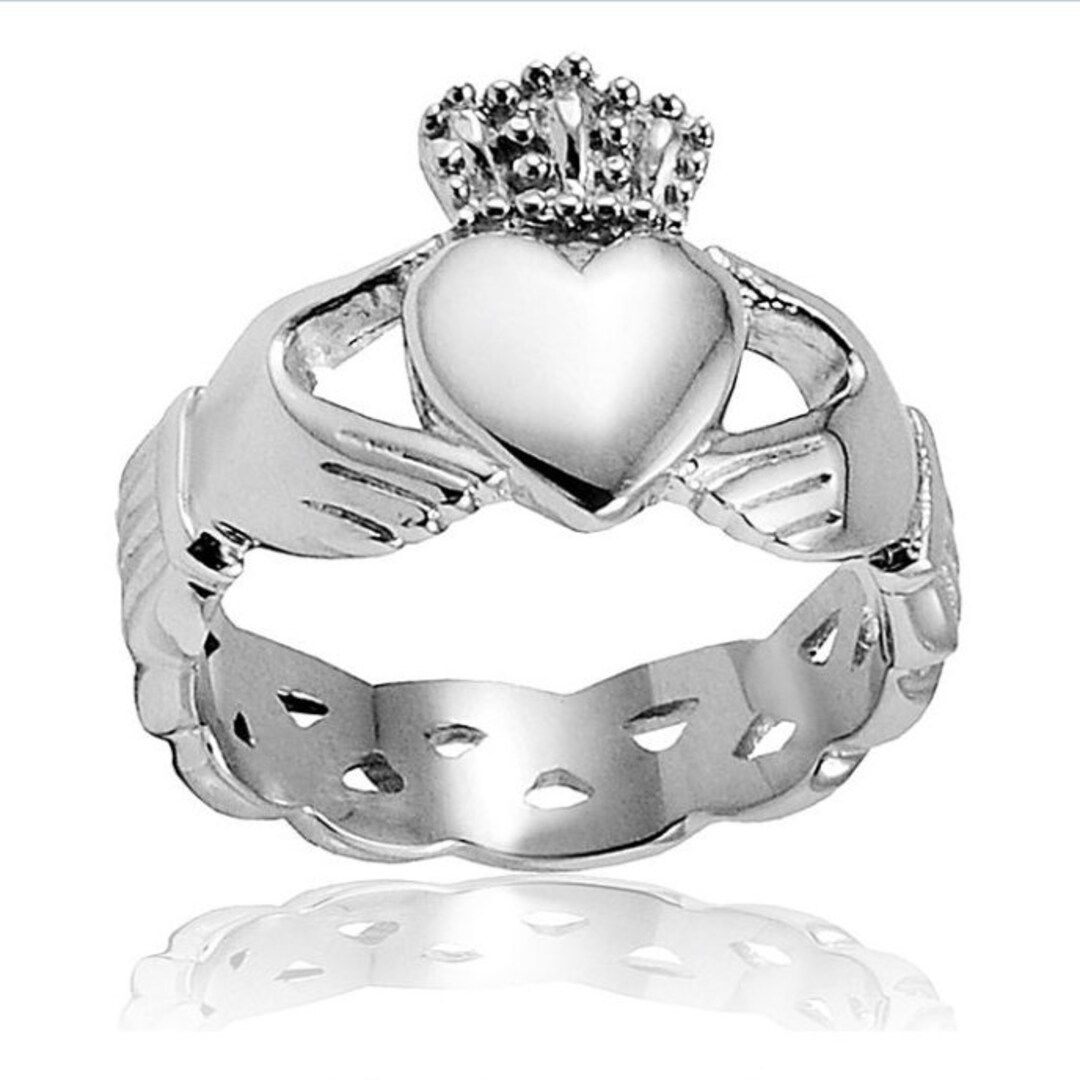 Size 9 Celtic Gaelic Irish Claddagh WCJ Loyalty Family Friendship