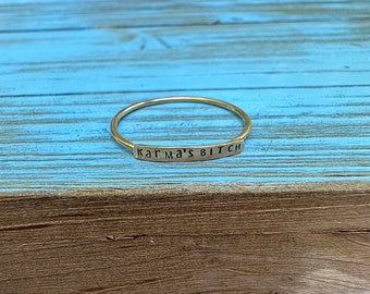 14k Karma's Bitch Ring