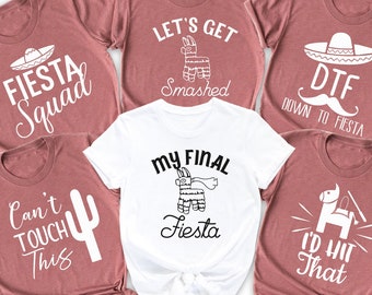 Fiesta Bachelorette Party Shirts, Fiesta Shirts, Bachelorette Shirts Fiesta, Mexico Bachelorette, Nacho Average Bride, Bachelorette Tank Top