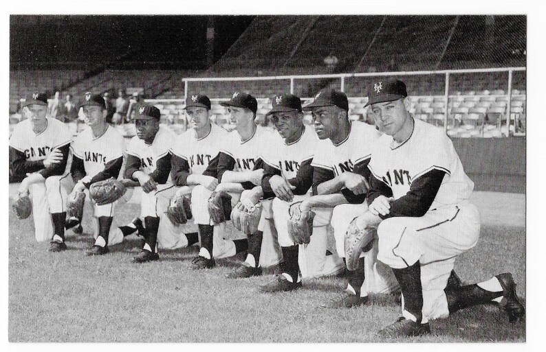 1985 TCMA New York Giants WILLIE MAYS Postcard Baseball Photo Classics #37