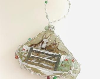 Breyer Mischief the Holiday Donkey 2002 Vintage Santa Christmas