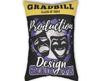 2024 Technician Theatre Graduation Pillow - Design,  theatre senior gifts, technical theatre, tech crew, graduation gifts for theatre kids