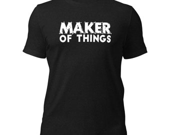 Maker of Things, White Font, theatre tech, crafter, maker, builder, technician, artist, director