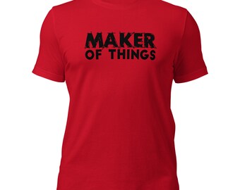 Maker of Things, Black Font, theatre director, technician, crafter, builder, artist, t shirt