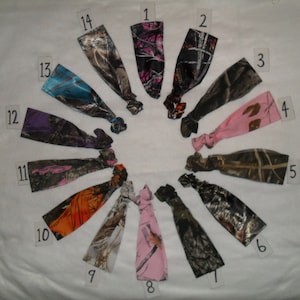 NEW ! All your favorite camo headbands now availble child to Adults/ See Select Options for size and quantity & fabric 23 camo color