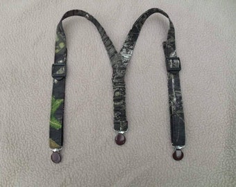 Boys Suspenders many camo colors to chose from.