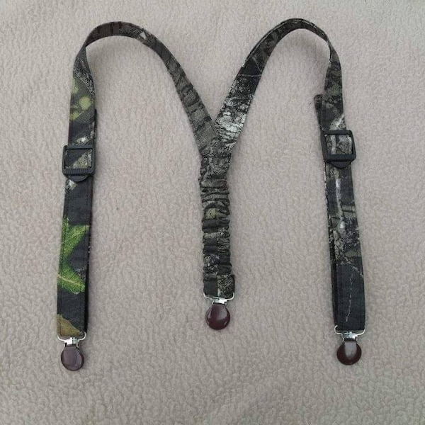 Boys Suspenders many camo colors to chose from.