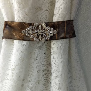 Camo Sash with rhinestone applique   19 other camo colors