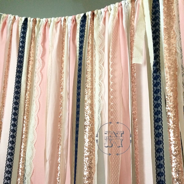 Rag Curtain - Etsy