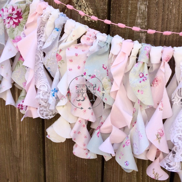 Simply Shabby Chic Valance Curtains Rustic Swag Boho Highchair Cakesmash Nursery Backdrop Garland-Rachel Ashwell OOAK Baby