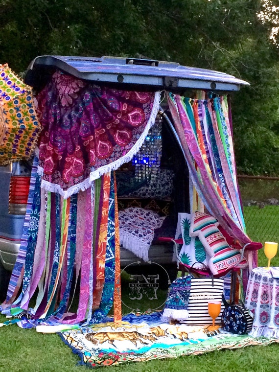 Hippie Curtains Boho Curtains Junk Gypsy Teen Etsy