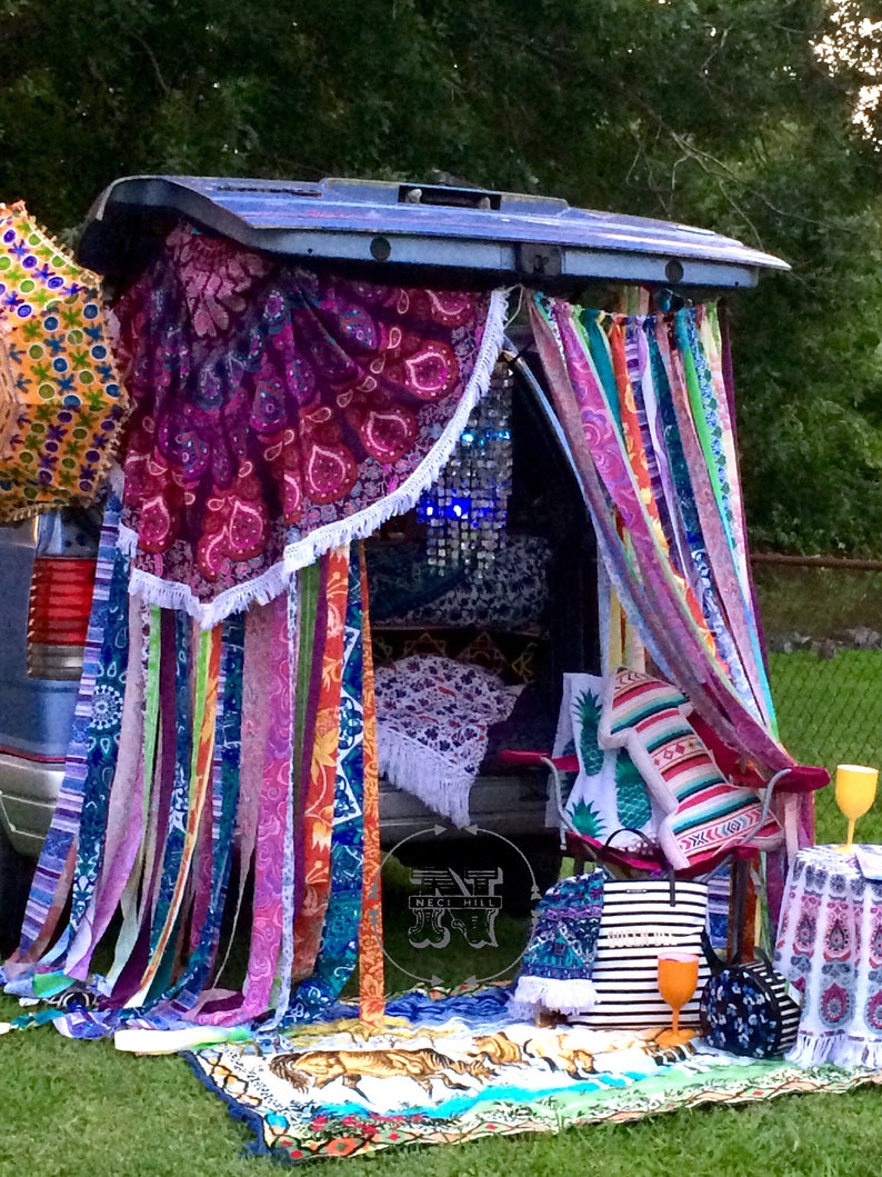 Hippie Curtains Boho Curtain Junk Gypsy Teen Etsy