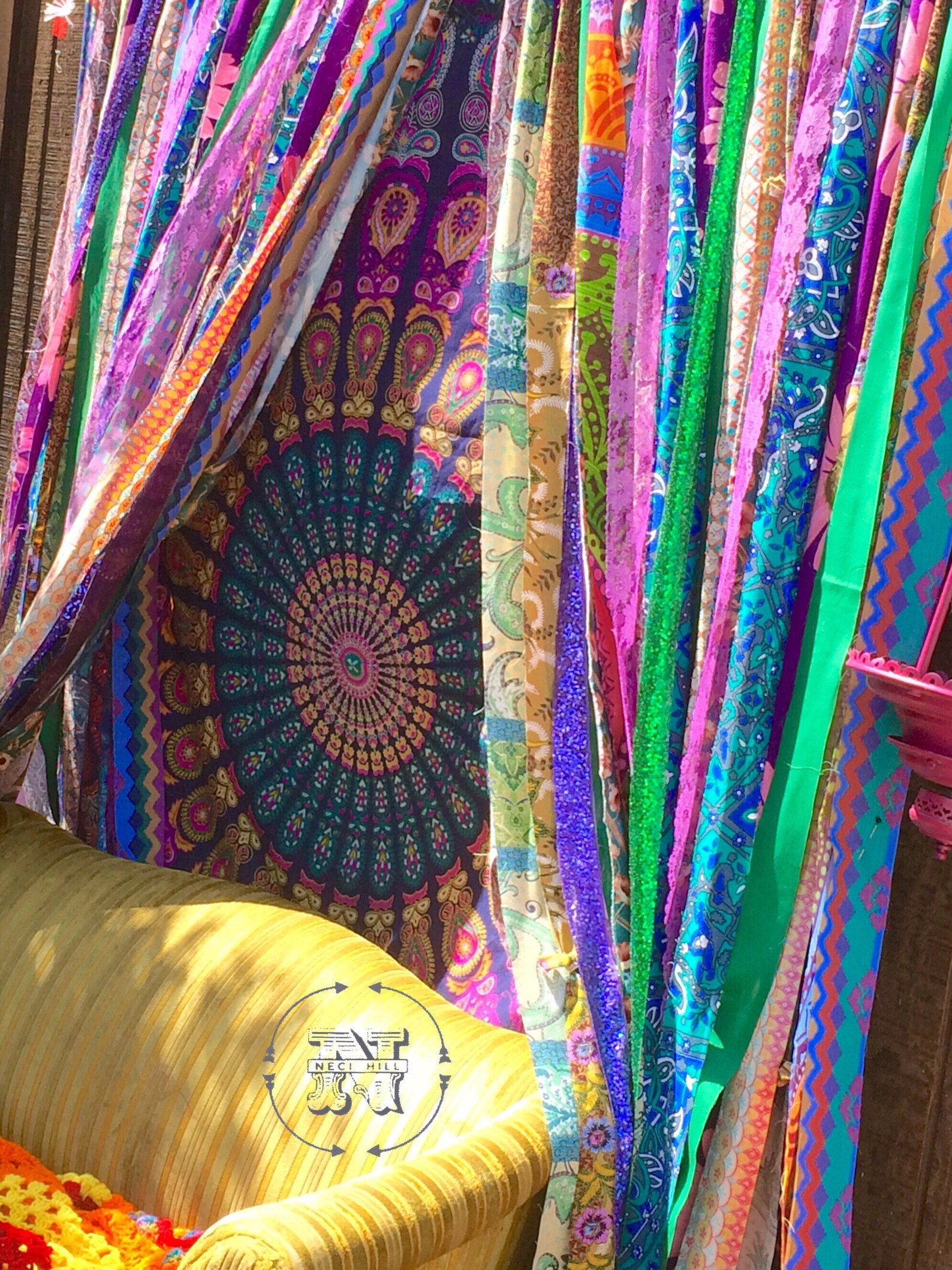 Hippie Curtains Boho Curtains Junk Gypsy Teen Etsy