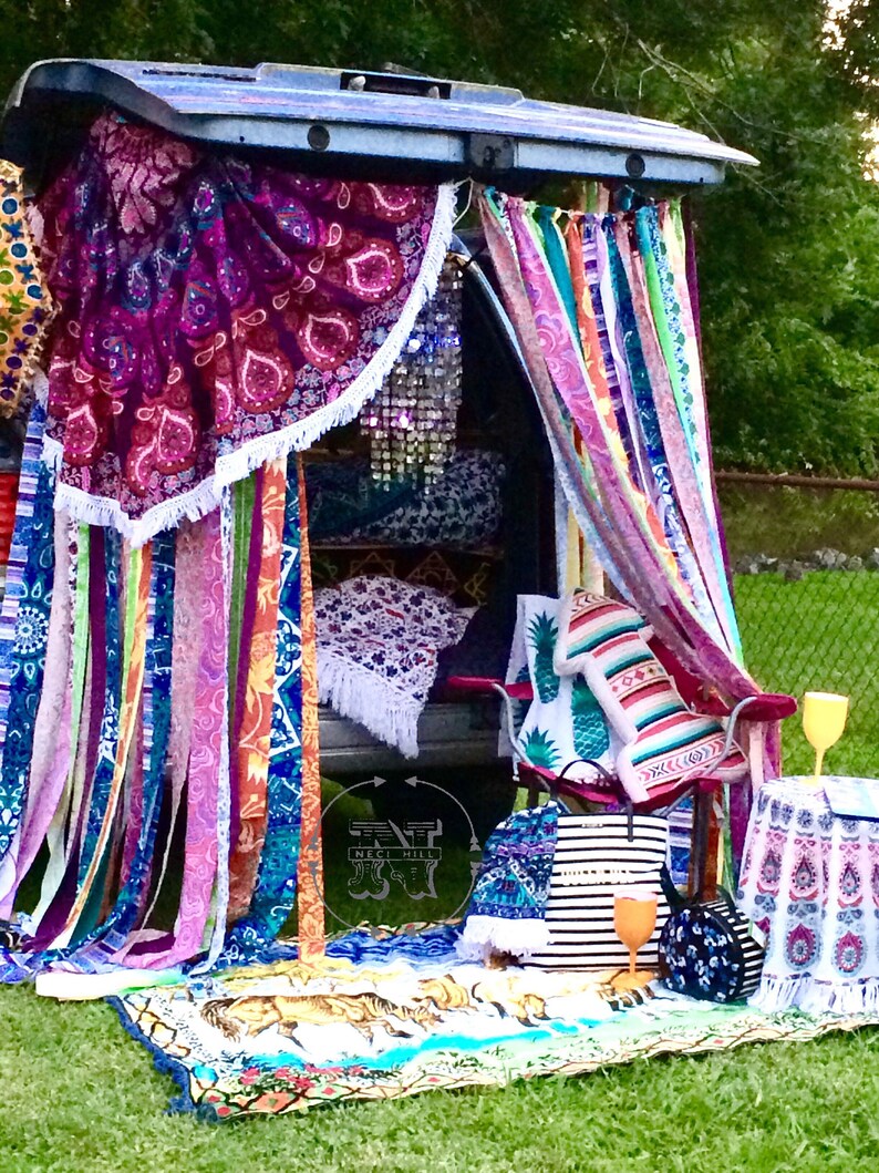 Gypsy Curtains Boho Curtain Hippie Room-Dorm Decor Glamping | Etsy