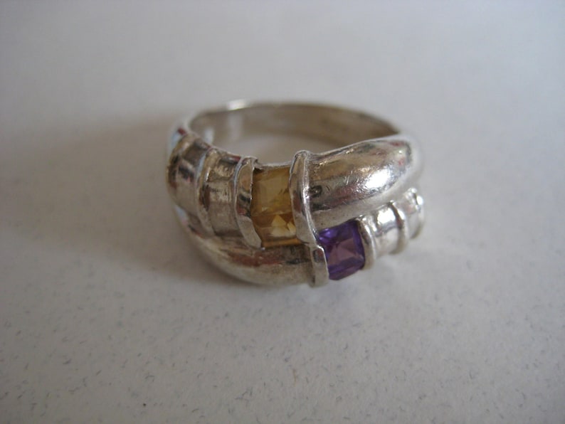Amethyst Vintage Sterling silver ring great condition! size 6