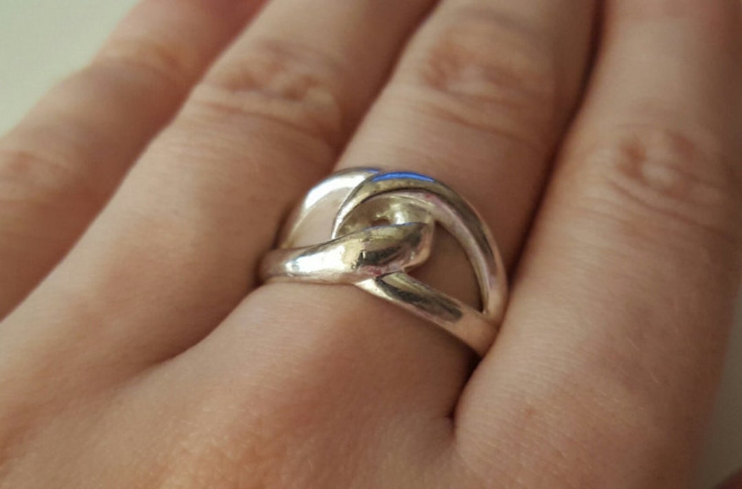 925 Sterling Silver Vintage Mesh Band Ring, Size 8.5 - Etsy 925 Sterling Silver Vintage Mesh Band Ring, Size 8.5 - Etsy