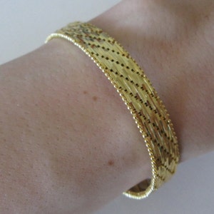 NEW Milor 18 K Gold over 925 sterling silver lady's bracelet, made in Italy
