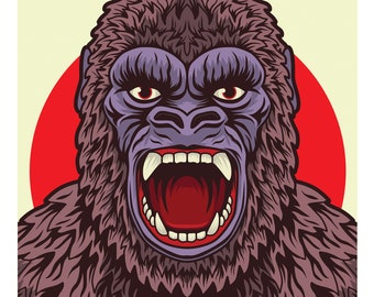 Legendary King Kong 11x17 print