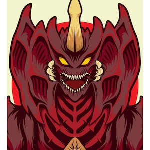 Destroyah 11x17 Druck