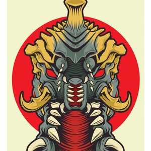 Battra Larva 11x17 print