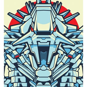 Anime Mechagodzilla 11x17 Druck
