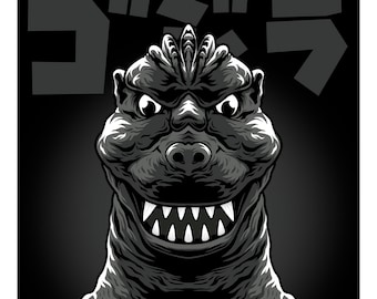 Godzilla 1954 11x11 print