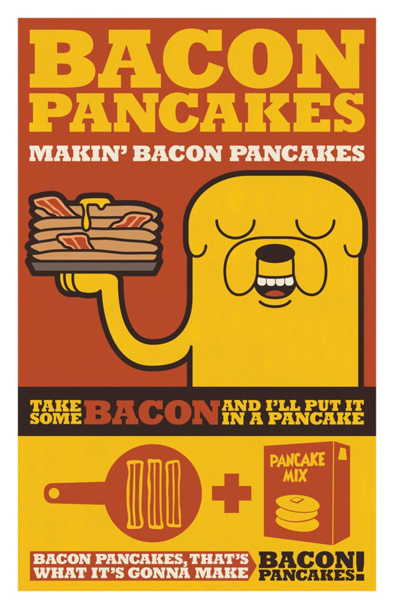 Adventure Time: Bacon Pancakes Print 11x17 image 1