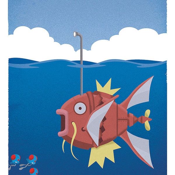 Team Rocket recruitment poster (Magikarp Submarine) 11x17 print