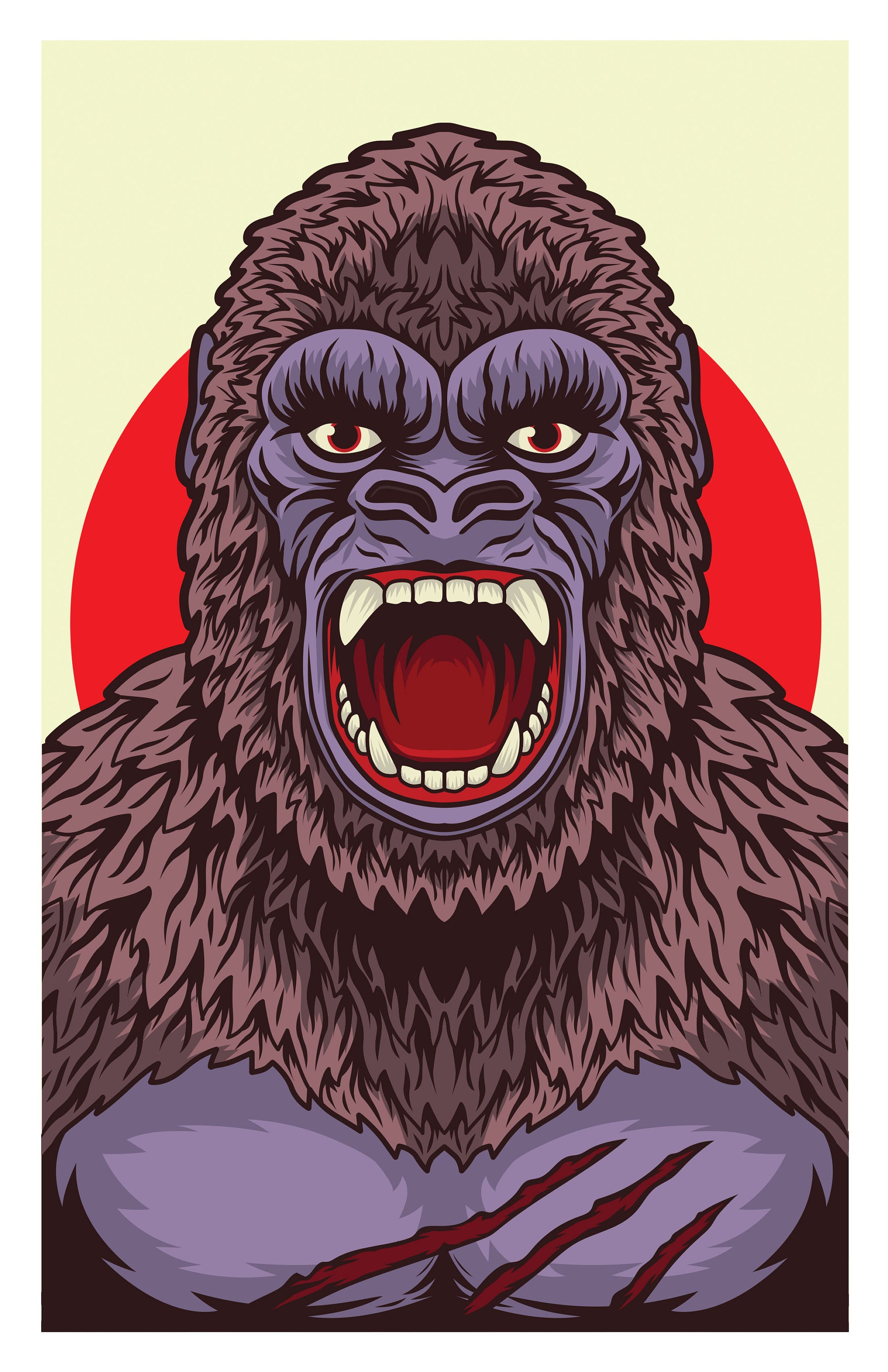 Legendary King Kong 11x17 Print Etsy Norway
