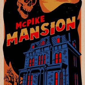 Haunted Alton McPike Mansion Druck 11x17