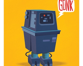 Gonk Droid 11x11 print