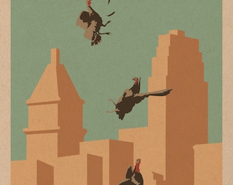 WKRP "As God As My Witness, I thought Turkeys Could Fly." Cincinnati  11x17 print
