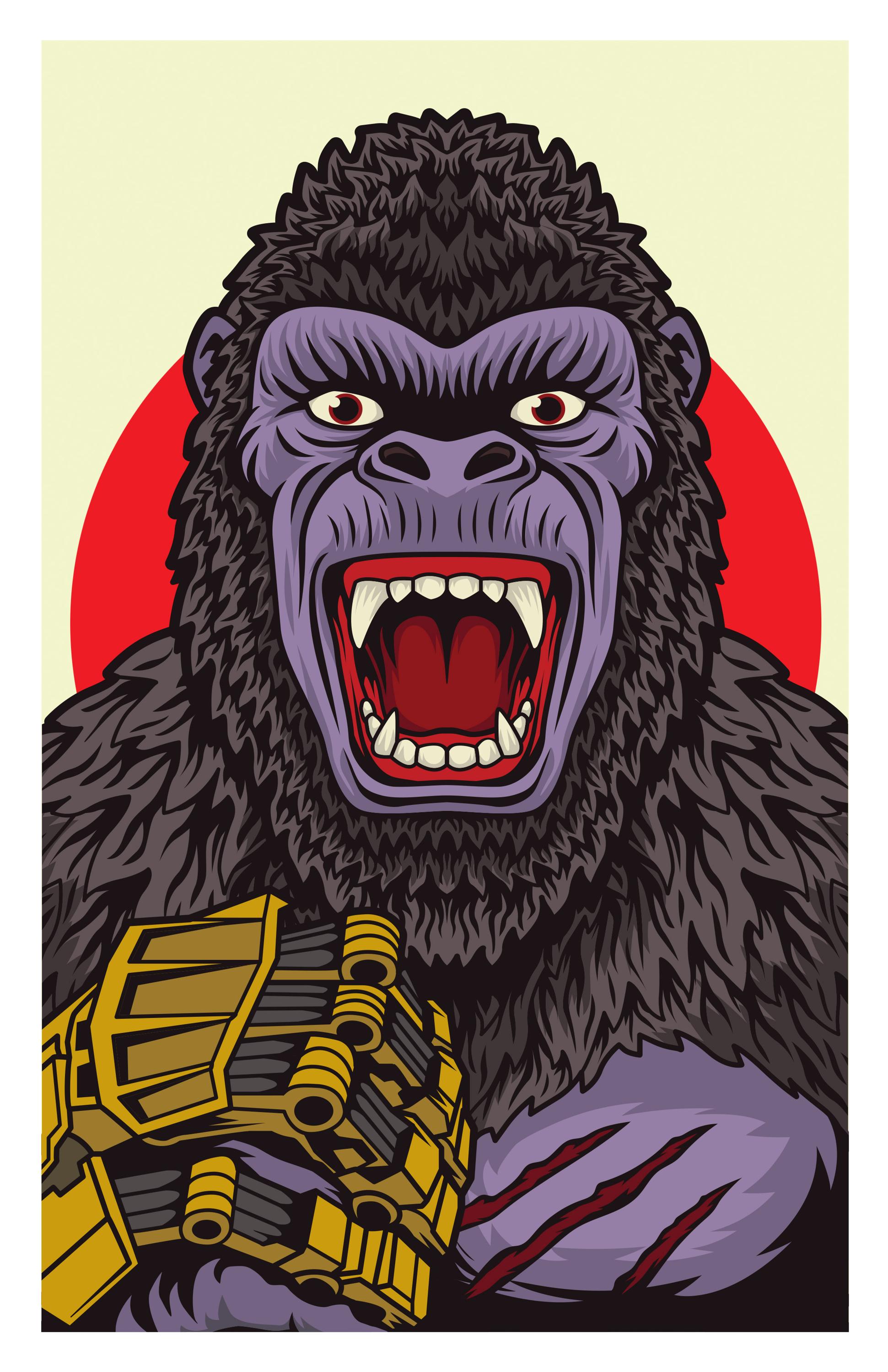 King Kong” opened on this day, March 2nd, 91 years ago. It currently holds  a 97% percent on Rotten Tomatoes 🍅 and inspired countless film makers and  visual effects artists. . . . #kong #KingKong #illustration #movies, image size:1941x3000