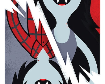 Adventure Time: Marceline and Marshall Lee Print 11x17