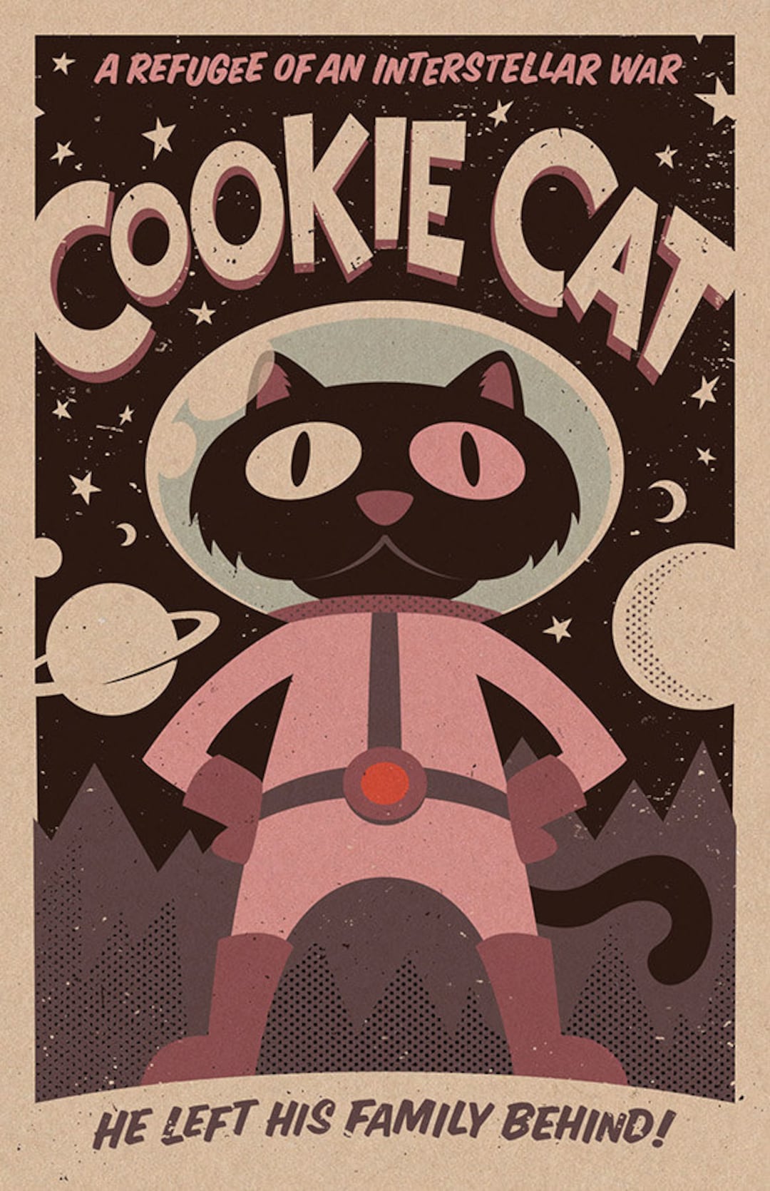 Cookie Cat Print 11x17 - Etsy