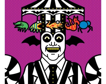 Beetlejuice 11x11 print